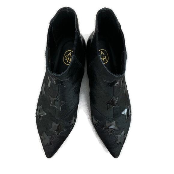 ASH Bliss Star Booties Calf Hair Patent Leather - Picture 2 of 7